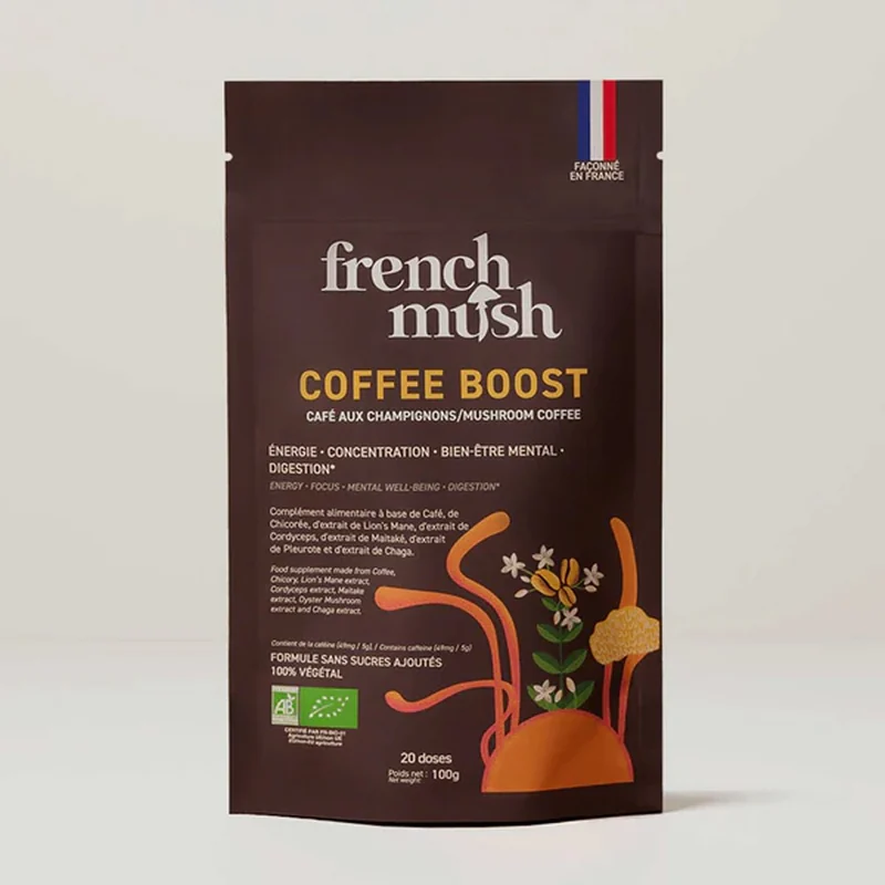 French Mush Boost Caffè: arabica bio con cinque funghi bio
